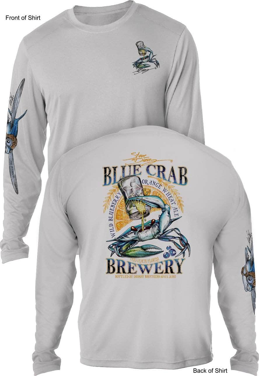 Blue Crab Brewery - MEN'S LONG SLEEVE SUN PROTECTION SHIRT ᴜᴘꜰ-ᴛᴇᴇ